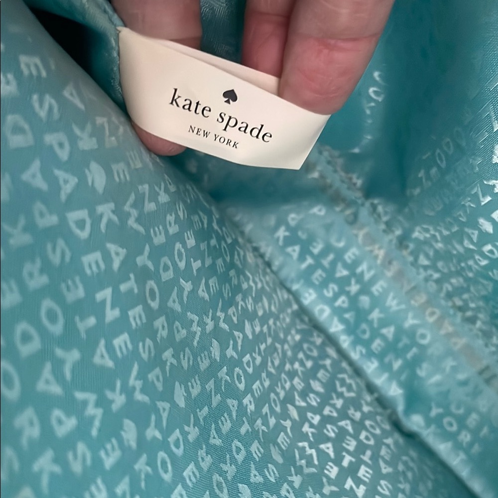 Kate Spade Pastel Aqua Blue Convertible Handbag - Picture 15 of 17